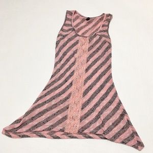 🌻 Miss Match tank top pink and gray